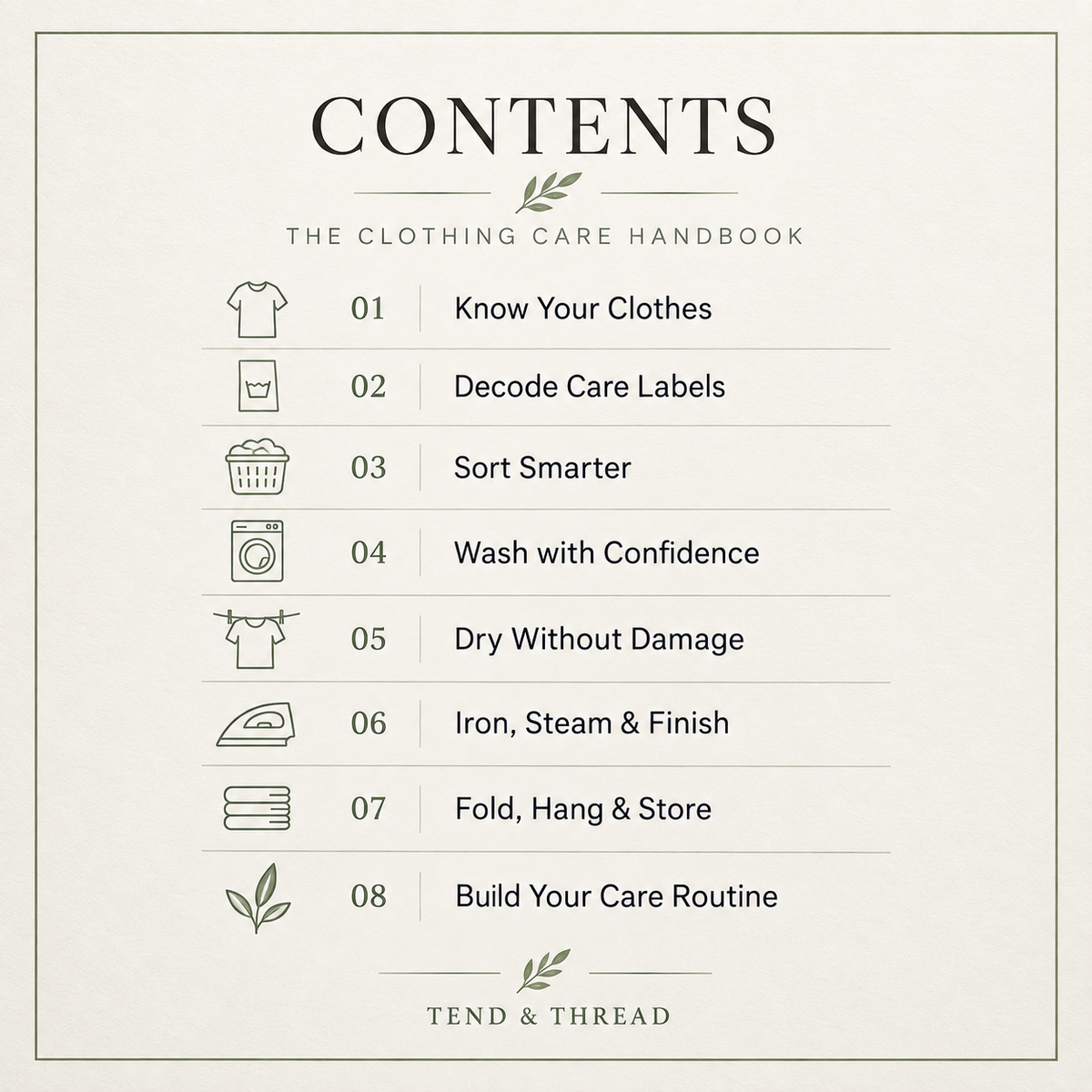 The Clothing Care Handbook