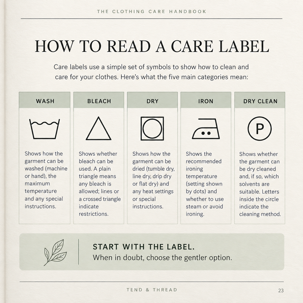 The Clothing Care Handbook